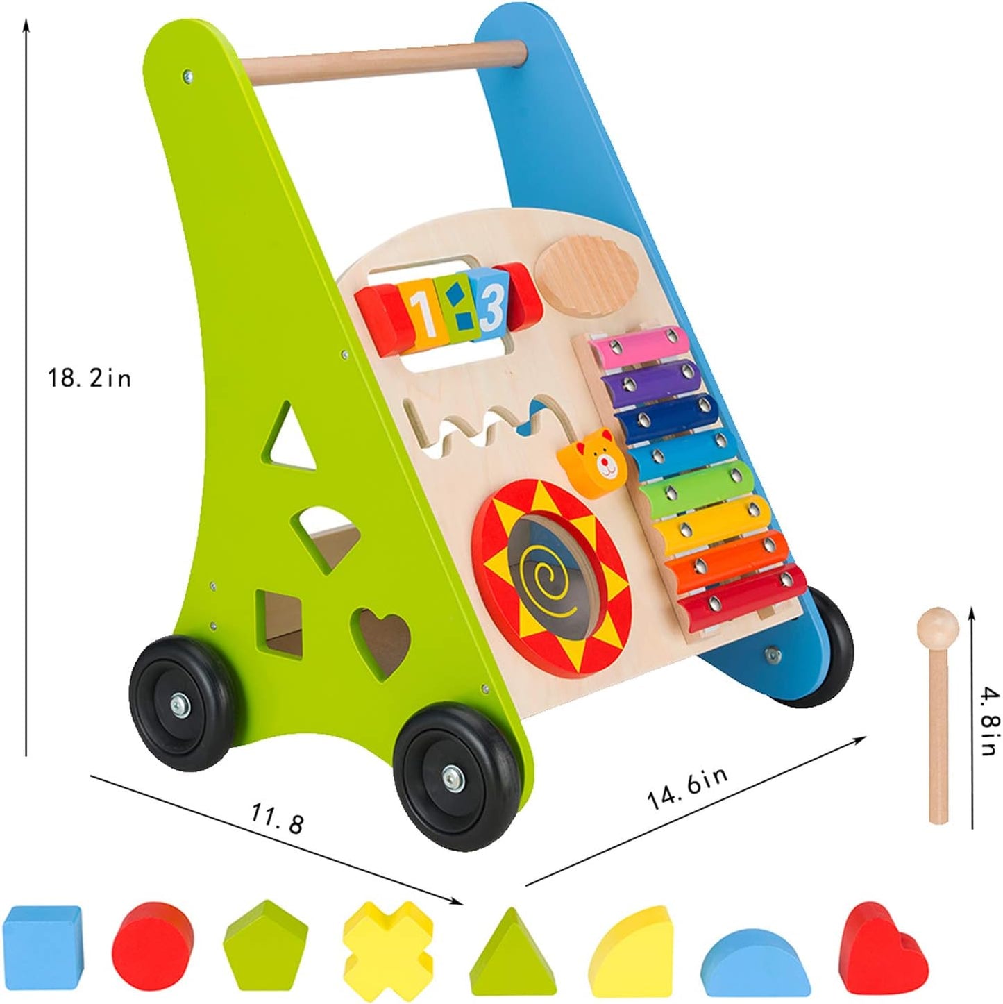Keplr - Wooden Push and Pull Learning Walker